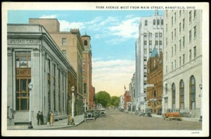 2 POSTALES - PARK AVENUE, MANSFIELD, OHIO - Imagen 1 de 1