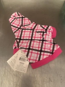 Hooded Tee for Pets, XS, White / Pink/ Brown   - A - Picture 1 of 2