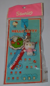 Correa de teléfono móvil Hello Kitty Sanrio 2005 de colección mascota nueva sin existencias - Imagen 1 de 7