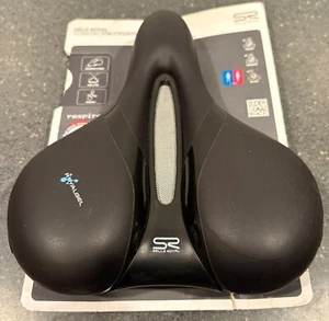 Selle Royal Respiro black soft gel padded Unisex Bike Seat Saddle NEW on Card - Picture 1 of 5