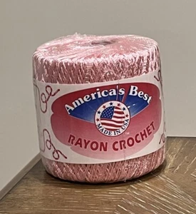 America's Best Rayon Crochet Embroidery Thread 100y Color 47 Baby Pink 7093 - Picture 1 of 5