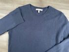 Neiman Marcus The Cashmere Collection Women Long Sleeve Navy Blue Sweater Size L