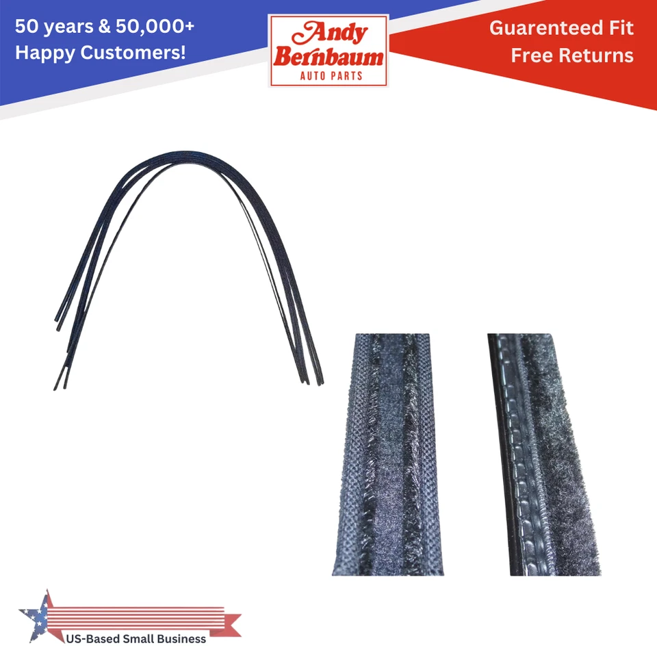 Barredora Beltline y canal de funcionamiento de vidrio para ventana de 4 puertas Plymouth Dodge 1930-1935 Foto 1 de 4