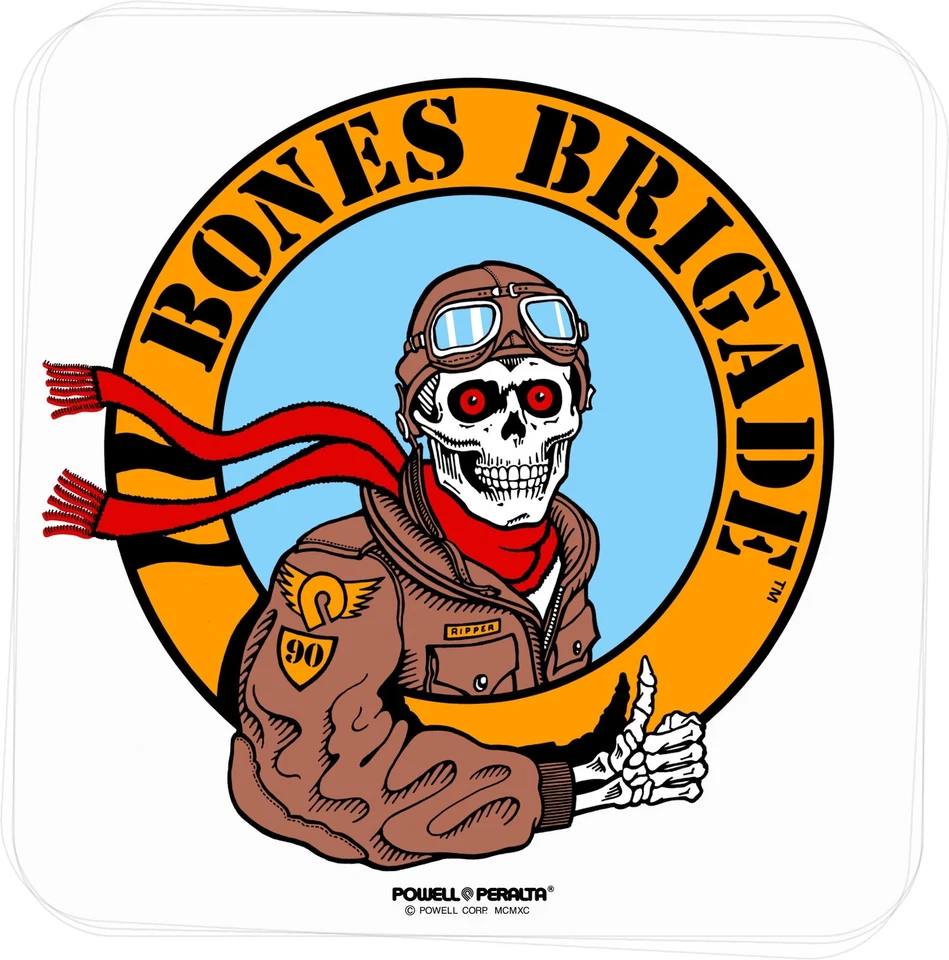 POWELL-PERALTA Powell Peralta Bones Brigade Ripper Pilot Sticker