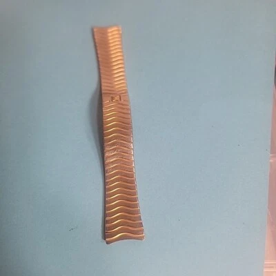 EBEL CLASSIC WAVE BAND  17.6mm W. Screws 5.25" Long GOLD & STAINLESS STEEL  - Image 1 of 4