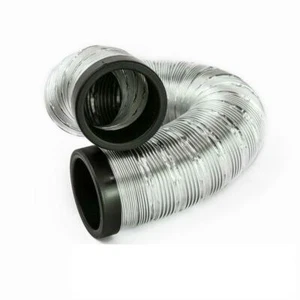RamAir Silver Aluminium Cold Air Ducting: 1000mm length, 60mm internal diameter - Picture 1 of 1
