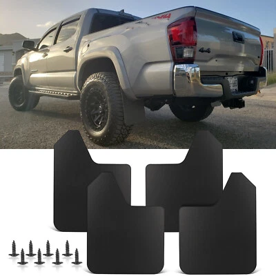 For 1995-2023 Toyota Tacoma 4Pcs Rally Mud Flaps Splash Guard Mudguard Mudflaps - Image 1 of 4