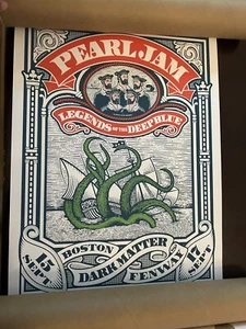 PEARL JAM POSTER FENWAY PARK BOSTON AMES BROS 15.09.17 2024 - Bild 1 von 2