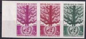 Congo 1968 Yvert 226 imperforated color proof Medicine WHO MNH VF - Picture 1 of 1