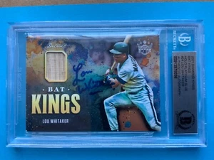 2021 Panini DK Bat Kings spielgebrauchte Materialien Lou Whitaker SSP #BK-LW AUTO (BAS) - Bild 1 von 3