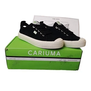 Cariuma OCA Sneakers Womens 6 Black Suede Low Top Shoes Eco Friendly - Picture 1 of 17