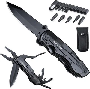 RAXCO Pocket Knife, 16-In-1 Multitools Folding Knife with Long Nose Plier, Multi - Picture 1 of 7