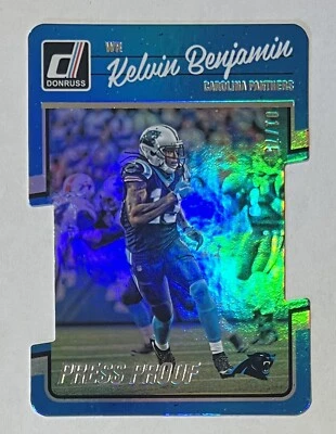 Kelvin Benjamin 2016 Panini Donruss PRESS PROOF Silver Die Cut Card #42 - 01/75 - Image 1 of 2