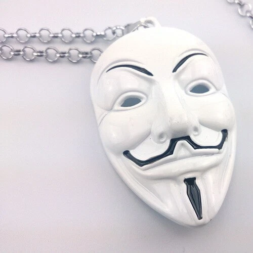 Necklace Girocollo Cosplay  Maschera V per Vendetta Guy Fawkes - Immagine 1 di 1