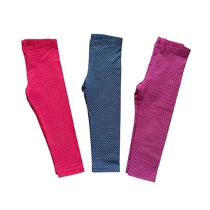Tea Collection Bundle of 3 Polka Dot Cropped Leggings Size 6 - Picture 1 of 8