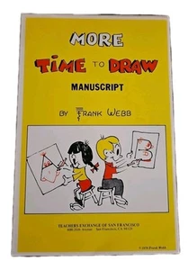 More Time to Draw Manuscript – Frank Webb 1978 – Art Booklet Kids - Picture 1 of 9