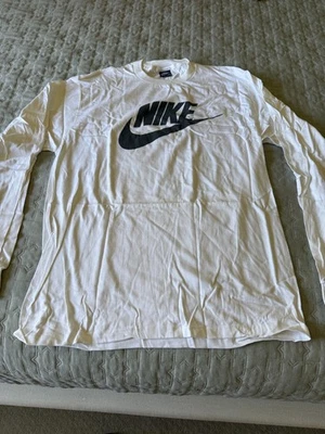 Vintage 1980's Men's Nike Long Sleeve White T Size XL New w/No Tags - Image 1 of 4