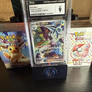 2023 POKEMON PAL EN-PALDEA EVOLVED ILLUSTRATION RARE #210 BAXCALIBUR PSA 9 - Picture 1 of 1