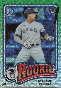 2024 Bowman #ROY-15 Everson Pereira Novato del Año Favoritos Mojo Refractores - Imagen 1 de 2