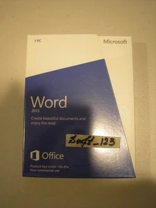 MS Microsoft Office Word 2013 Full English Retail Boxed Version PKC =SEALED= - Picture 1 of 4
