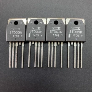 ORIGINAL 2PCS STD03N+2PCS STD03P TO-3P Pair Transistors Chip kk - Picture 1 of 1