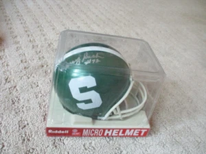 Jerry Rush SIGNED Michigan State Spartans Micro Mini Helmet Autographed - Picture 1 of 6