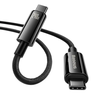 Baseus 240W USB C Type C Fast Charging Cable PD 3.1 For Handy Tablet Laptops - Image 1 of 4