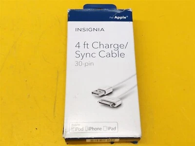 ⭐️⭐️⭐️⭐️⭐️ Insignia 30-Pin Charge / Sync Cable 4ft. for Apple - Image 1 of 4