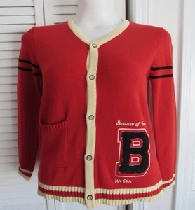 Because of Them We Can Tuskegee College Letter Cardigan Sweater Size M - Picture 1 of 7
