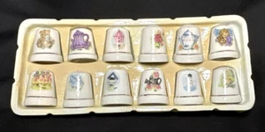 Vintage Porcelain Thimble Collection Lot Loomco Home Styles Hermitage Pottery - Picture 1 of 19