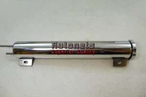 Chevy Ford Mopar Polish Aluminum Radiator Overflow Tank 2"x13" Twist In cap Rod - Imagen 1 de 3
