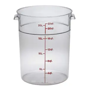 CAMBRO CARFSCW22135 Food Storage Container,13.5" L,Clear,PK6 4UKA7 CAMBRO CARFSC