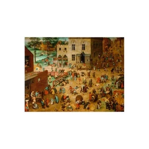 Stampa su Tela su Carta Poster o Quadro Pieter Bruegel the Elder Children’s Game - Foto 1 di 2