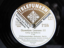 2x 78rpm EUGEN JOCHUM - BEETHOVEN Leonore Overture - SAMPLE RECORDS TOP COPIES !