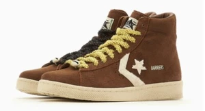 Converse Pro Leather Hi X Barriers Mens Sz 8 Casual Shoe Brown White Sneaker - Picture 1 of 14