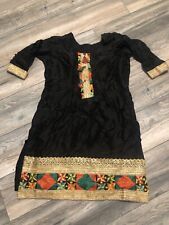 New listing
		Beautiful Indian Pakistani Black Women's Dress Detailed Work SZ M EUC Cute Rare