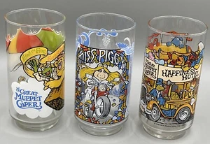 1981 Il Grande Cappero Muppet Set di 3 Bicchieri Mcdonalds - Foto 1 di 8