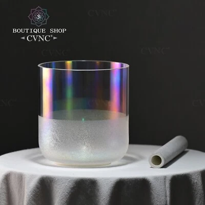 CVNC 432Hz A Third Eye White Ice Alchemy Chakra Crystal Singing Bowl Sound Bath - Image 1 of 4