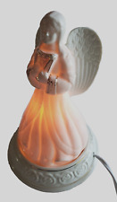 Belleek Ireland Ceramic Angel Light Christmas White Figurine Electric Switch