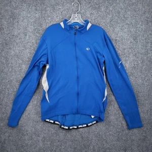 Pearl Izumi Cycling Jacket Mens XL Extra Large Blue Full Zip Stretch Athletic - Picture 1 of 10
