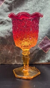 Calice Amberina margherita bottone rosso - Foto 1 di 4