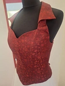 brautkleid hochzeitskleid Brautcorsage Gr. 38 S bordeaux Neu - Bild 1 von 5