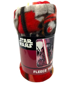 Star Wars Northwest Fleece Throw Blanket 50x60 Disney Kylo Ren Rey Force Awakens - Picture 1 of 4