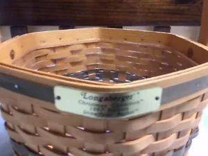 Longaberger Christmas Collection 1997 Snowflake Basket With Liner - Picture 1 of 4