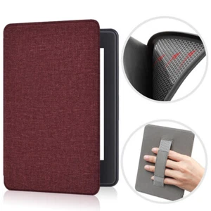 Leder Smart Case mit Handriemen für 2022 brandneu Kindle 11. Gen 6" Flip Cover - Bild 1 von 24