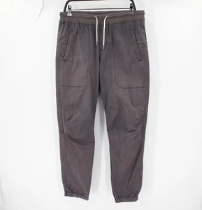 vuori jogger mens large Gray Ripstop Traveler Elastic Waist organic cotton blend - Picture 1 of 13