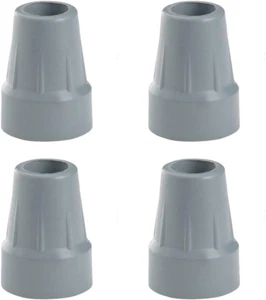 Urge Medical Crutch Tips, Gray, 7/8 Inch (4) - Picture 1 of 12