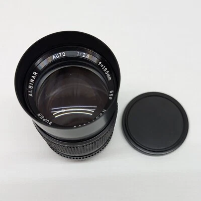 Super Albinar Auto 1:2.8 Lense 55⌀ No.811308 with Slide Hood with Both Caps - Image 1 of 4