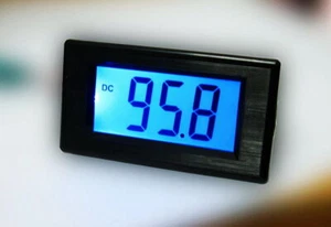 DC 0-200V Blue Large LCD Battery Indicator Monitor Voltage Volt Meter Voltmeter - Picture 1 of 10