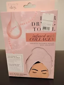 New Collagen Infused Hair Towel Microfiber Drying Wrap Mint Green - Picture 1 of 5